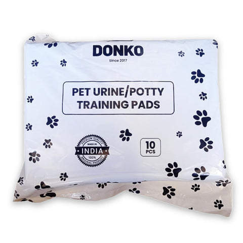 DONKO Puppy Training Pads for Dogs |6 Layer Dog Pee Pads|Super Absorbent & Leakproof Dog Potty Training Pads for Puppies, Cats, Rabbits,Pet Pee Pads(90cm X 60cm)(Pack of 10)