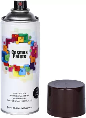 Cosmos Paints Deep Brown Spray Paint (400ml, Deep Brown) - Pack of 1