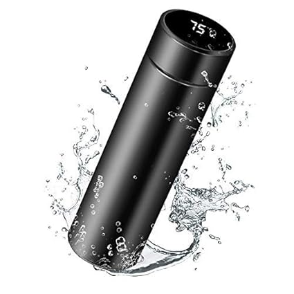 Insulated Stainless Steel LED Temperature Display Smart Thermos Water Bottles (500 ML)