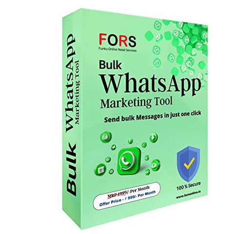 FORS WhatsApp Bulk Messaging Tool Promote Your Website With WA 100% Working, Safe And Fastest