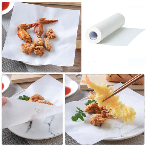 LITE Food Wrapping Paper roll Food Grade Butter Paper roll (40 Mtr, White)