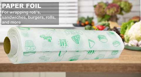 LITE Food Wrapping Paper roll Food Grade Butter Paper roll (40 Mtr, White)