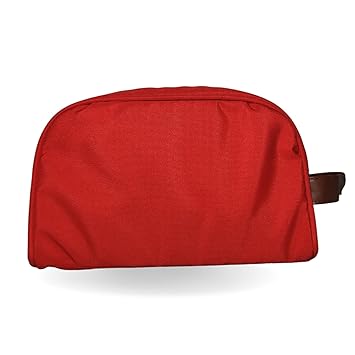 Red & Tan Multipurpose Faux Leather Detailing Pouch
