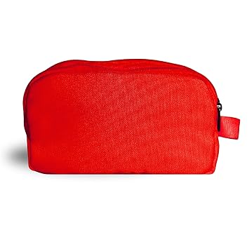 Unisex Red Multipurpose Daily Use / Travel & Toiletry Organiser Pouch – Water-Resistant