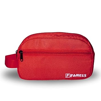 Unisex Red Multipurpose Daily Use / Travel & Toiletry Organiser Pouch – Water-Resistant