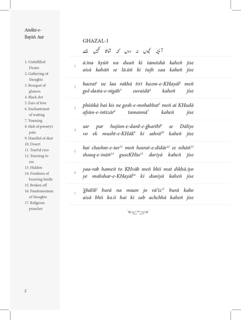 Andaz e Bayan Aur - Mirza Ghalib's 100 Selected Ghazals