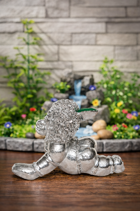 999 Sterling Pure Silver Plated 2 inches Laddu Gopal Statue