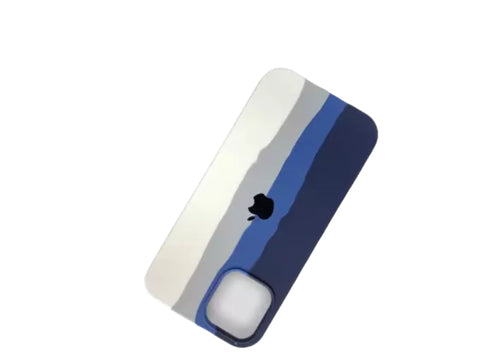 Klikmore Premium look iPhone 11 anti dust back cover comes with combination of Blue and White |Ultra protection Case with edge cutting design (Navy and White)