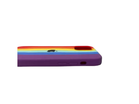 Klikmore Premium look iPhone 11 anti dust back cover comes with combination of Red and Purple |Ultra protection Case with edge cutting design (Red Multi)