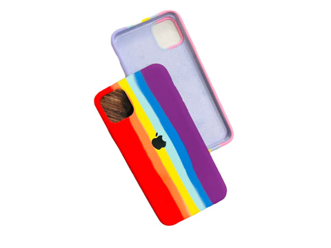 Klikmore Ultra Premium look iPhone 11 Pro Max anti dust back cover comes with combination of Red and Purple |Ultra Protection Case with edge cutting design (Red Multi)