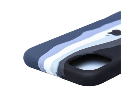 Klikmore Ultra Premium look iPhone 11 Pro anti dust back cover comes with combination of Black and Blue |Ultra Protection Case with edge cutting design (Black and Navy)