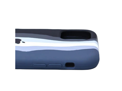 Klikmore Ultra Premium look iPhone 11 Pro anti dust back cover comes with combination of Black and Blue |Ultra Protection Case with edge cutting design (Black and Navy)