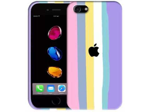 Klikmore Unique Designed Premium Back cover for iPhone |Provide Premium protection and stylish design | Compaitable for iPhone 7 & iPhone 8 (Pink Multi)