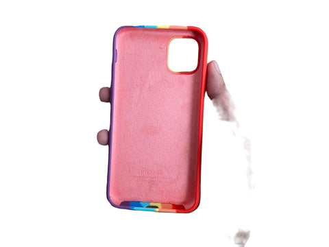 Klikmore Back Case Cover for iPhone Multiple Model | Compatible for iPhone X and iPhone XS Back Case Cover | Back Cover for iPhone XR with Camera Protection (Red Multi)