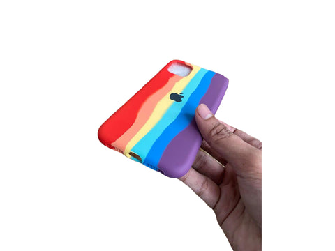 Klikmore Back Case Cover for iPhone Multiple Model | Compatible for iPhone X and iPhone XS Back Case Cover | Back Cover for iPhone XR with Camera Protection (Red Multi)