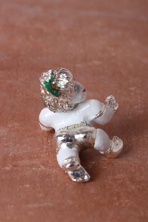 Divine Studio Silver Plated White Laddu Gopal 2 inches