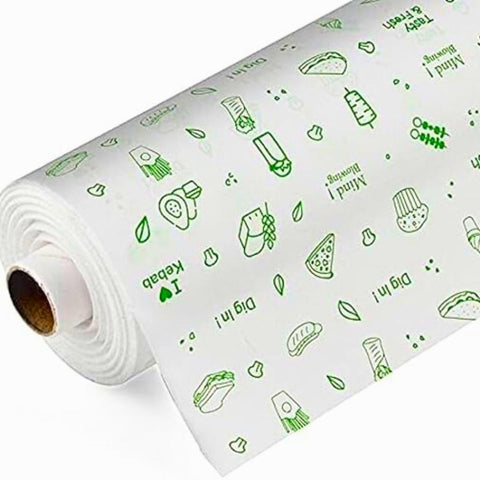 LITE Food Wrapping Paper roll Food Grade Butter Paper roll (40 Mtr, White)