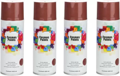 Cosmos Paints Anti Rust Brown Spray Paint 1600 ml  (Pack of 4)