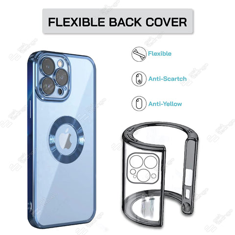 Klikmore Back Cover For Apple Iphone 11 Pro (Blue, Flexible)