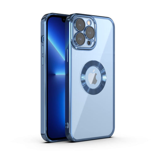 Klikmore Back Cover for Apple Iphone 13 Pro Max (Blue, Flexible)