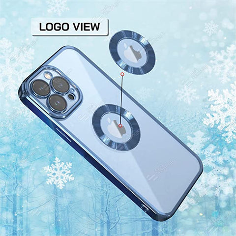 Klikmore Back Cover for Apple Iphone 14 Pro (Blue Flexible)