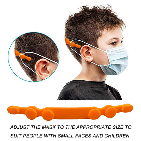 Funku 3D Mask Holder, Hook Ear Strap Extension Mask, Adjustable Mask Strap Extender, in Mix Colors (Packof 5)