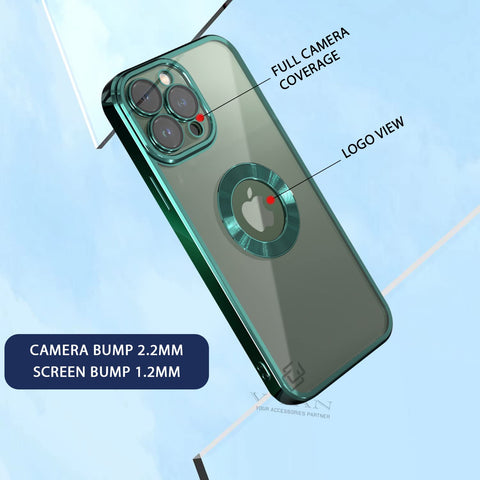Klikmore Back Cover For Apple Iphone 13 Pro (Green, Flexible)