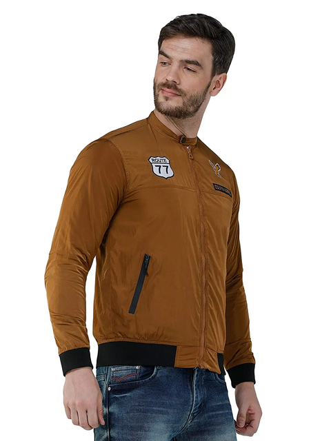COLVYNHARRIS JEANS Men's Winterwear Brown Zipper Jacket