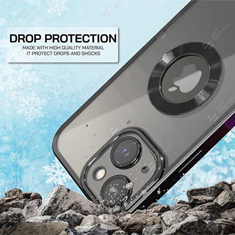 Klikmore Back Cover for Apple iPhone 14 Max (Black, Flexible)