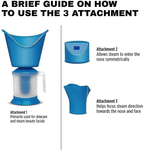 3 In 1 Steam Vaporizer, Nose Steamer, Cough Steamer, Nozzle Inhaler & Nose vaporizer machine for cold and cough