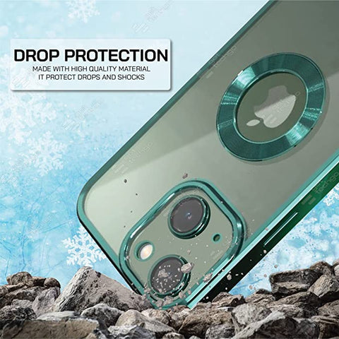 Klikmore Back Cover for Apple iPhone 14 Max (Green, Flexible)