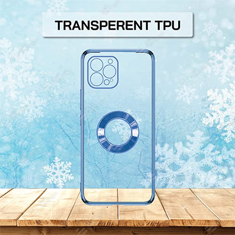 Klikmore Back Cover for Apple Iphone 14 Pro (Blue Flexible)