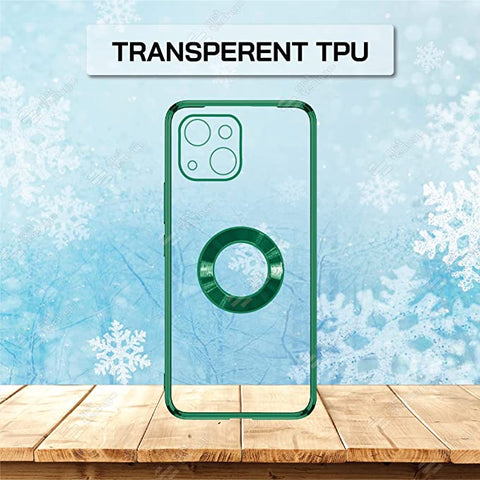 Klikmore Back Cover for Apple iPhone 14 Max (Green, Flexible)