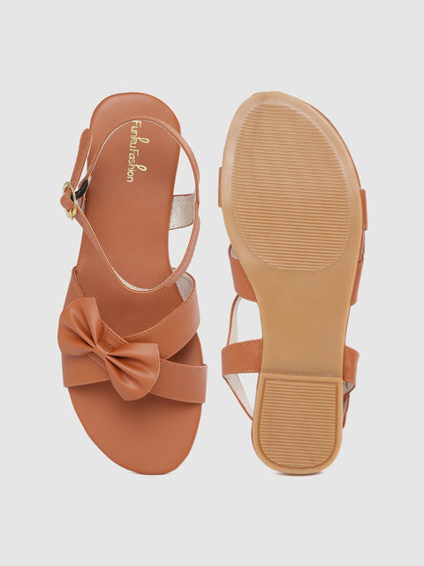 Funku Fshion Women Fancy and Comfort Flat Sandal for Women & Girls
