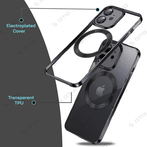 Klikmore Back Cover for Apple Iphone 11 (Black, Flexible)