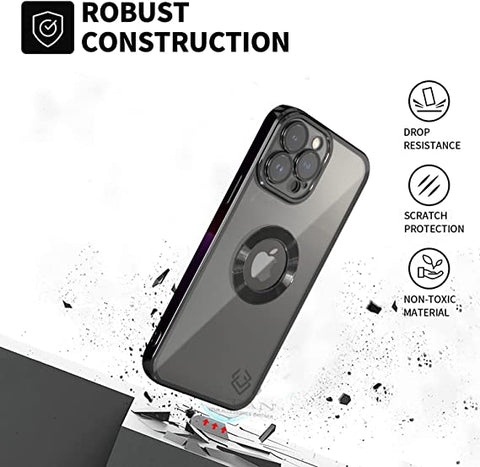 Klikmore Back Cover For Apple Iphone 13 Pro (Black, Flexible)