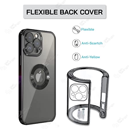 Klikmore Back Cover for Apple Iphone 11 Pro (Black, Flexible)