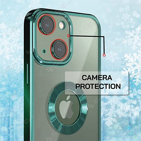 Klikmore Back Cover For Apple Iphone 13 (Green, Flexible)