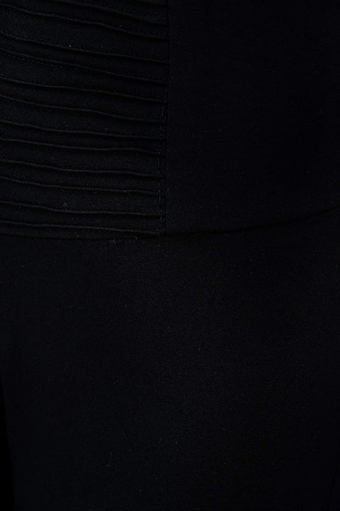 DECHEN Women's Poly Viscose Lycra Fabric Elastic Waist Black Color Treggings/ Legging/Jegging/Pant