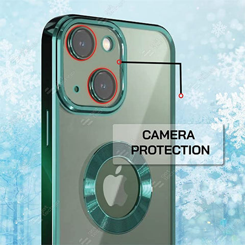 Klikmore Back Cover for Apple iPhone 14 Max (Green, Flexible)