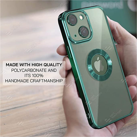 Klikmore Back Cover for Apple iPhone 14 Max (Green, Flexible)