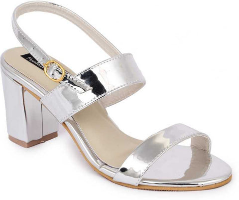 Funku Fashion Women Casual Design Block Heels With Buckle Clouser