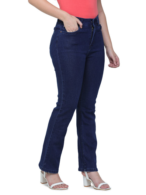 Plazma Jeans Women's Skinny Fit Hard Blue Color Jeans