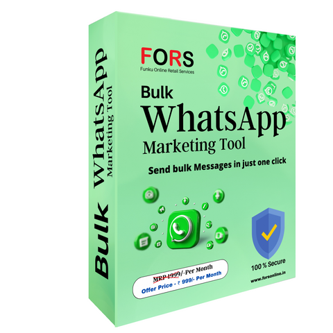 FORS WhatsApp Bulk Messaging Tool Promote your website with WA 100% working, safe and fastest Bulk WhatsApp Sender