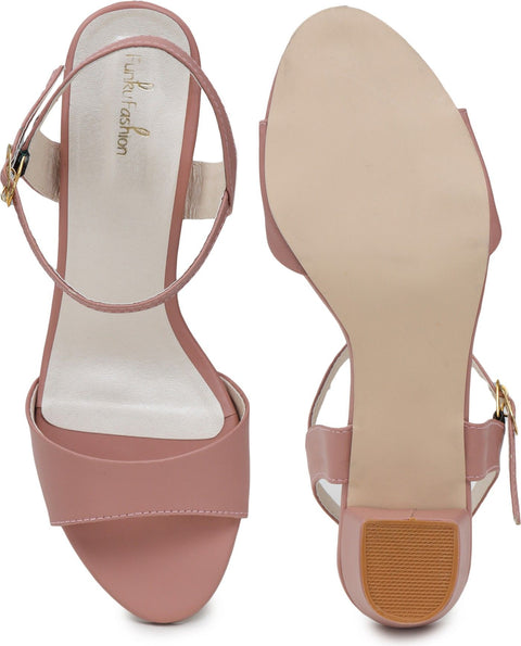 Stylish Comfort | Women's Block Heel Sandals for Casual Elegance